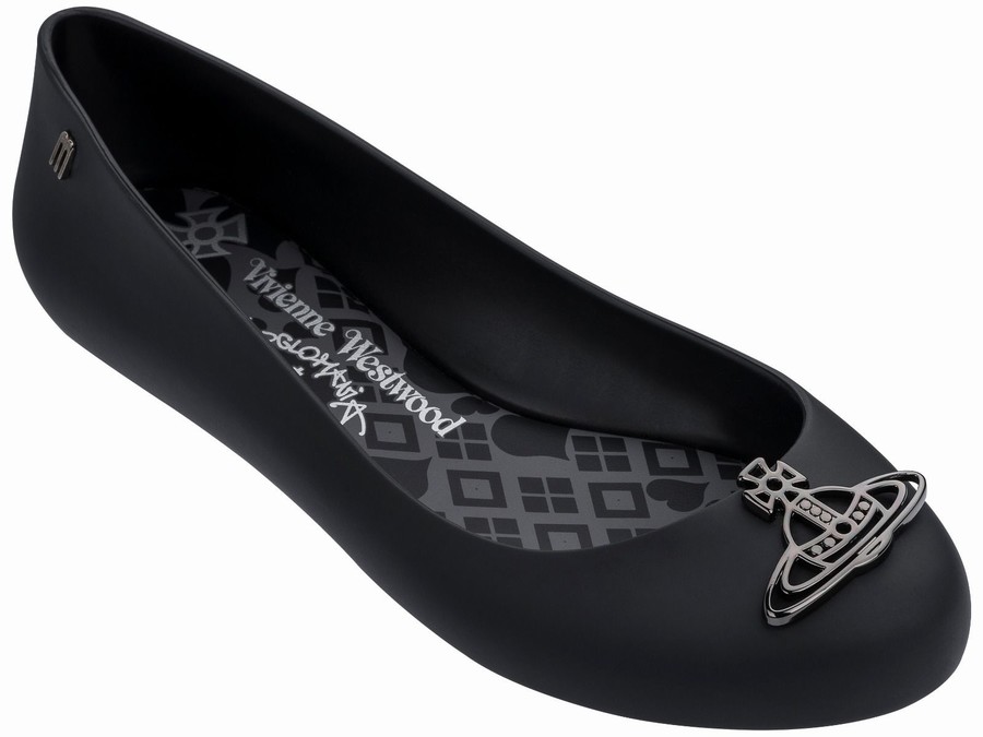Bailarinas Melissa Vivienne Westwood Space Love Mujer - Negras - Argentina QMG-504176